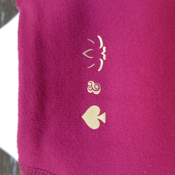 KATE SPADE x BEYOND YOGA Zinfandel Neck Bow Front Zip Jacket sz S Women's Yoga - Picture 8 of 16